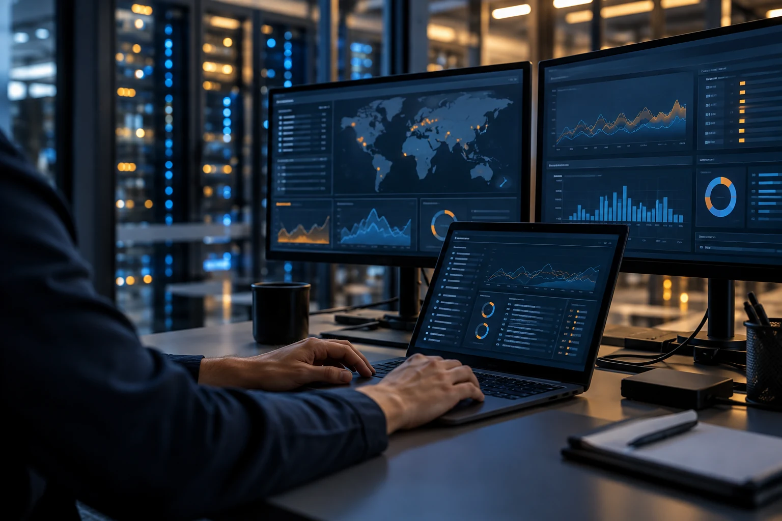 Illustrative cloud operations workspace